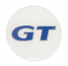 EMPI 42.86mm Wheel Center Cap Button "GT" Logo Stickers, Set of 4 - #9671
