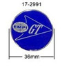 EMPI WHEEL CENTER CAP BUTTON, LOGO STICKERS, SET OF 4 GT 36mm 17-2991