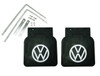 Mud Flaps with Brackets, Black, Pair, Fits 1950 and later VW Bug 111821805B