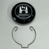 Steering Wheel Horn Button w/ Wolfsburg, VW Bug, Ghia, Type-1-2-3 (113-951-532)