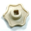 Heater Control Knob, Each, Ivory, Fits VW Type 1-2-3, Bug & Ghia 1952-64, Bus 1952-67
