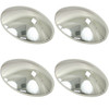 EMPI VW Bug Chrome Smoothie  Hub Cap For LATE 4 Lug Wheel, Set of 4, 10-1060-B