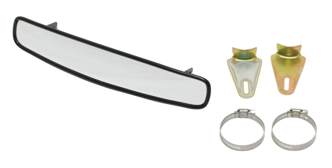 EMPI 13-5/8" Convex Rear View Mirror Black - Baja Dune Buggy Rail UTV - 00-4587 EMPI 13-5/8" Convex Rear View Mirror Black - Baja Dune Buggy Rail UTV - 00-4587