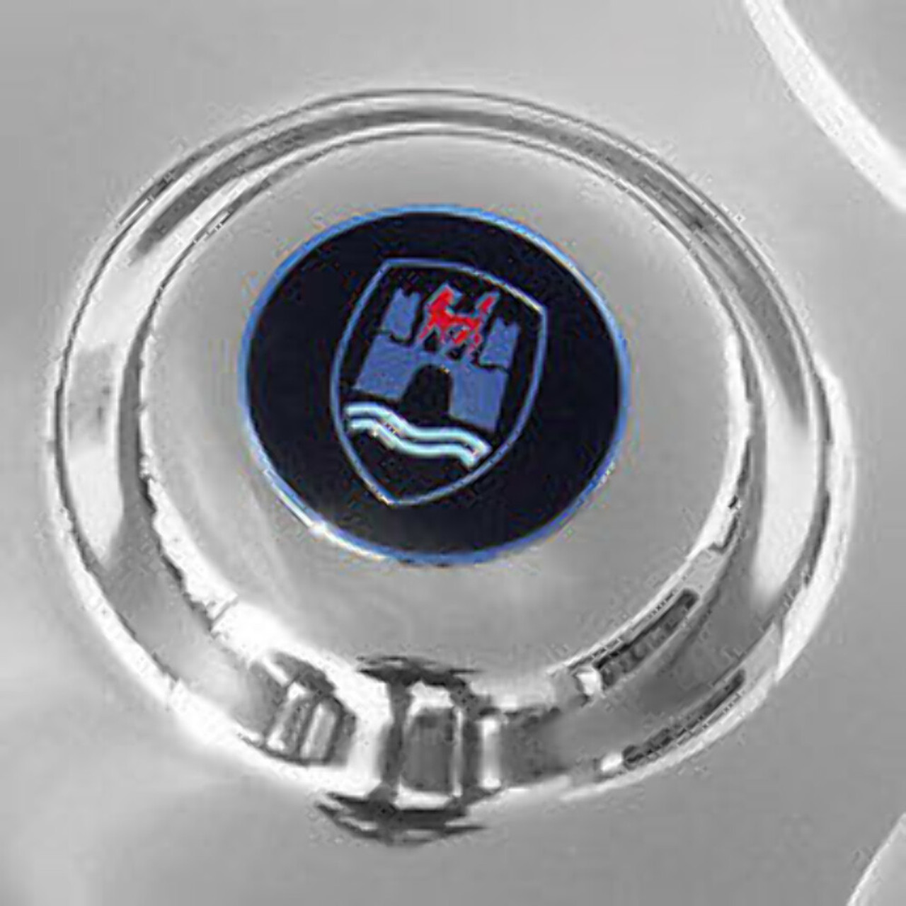 EMPI VW Bug 356 Nipple Emblem Hub Cap For LATE 4Lug Wheel, Set of 4,  10-1055