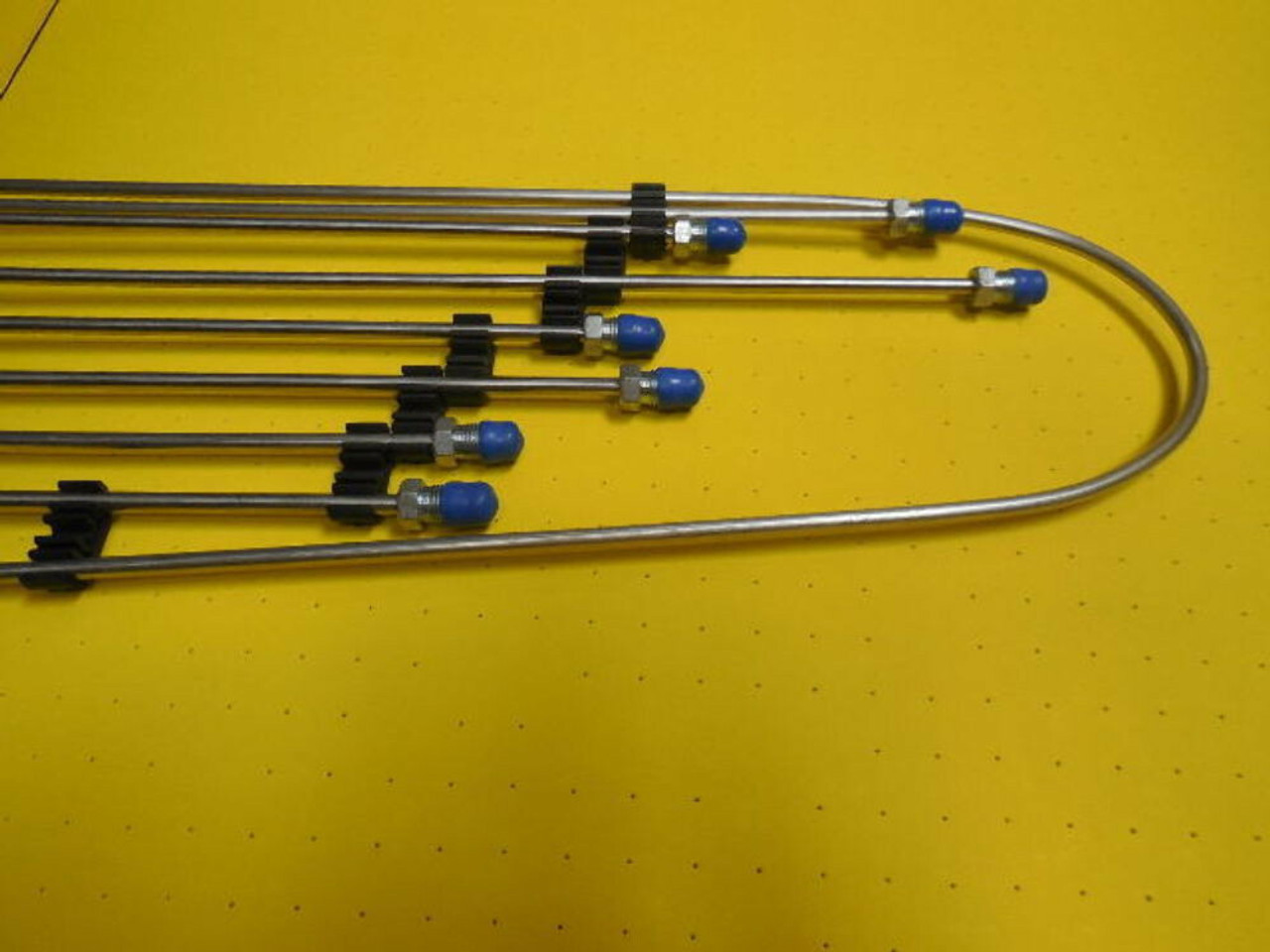 Brake Line Kit, 7pc, Stainless Steel, Fits Air Cooled VW Bug, 58-66, 111-698-723S