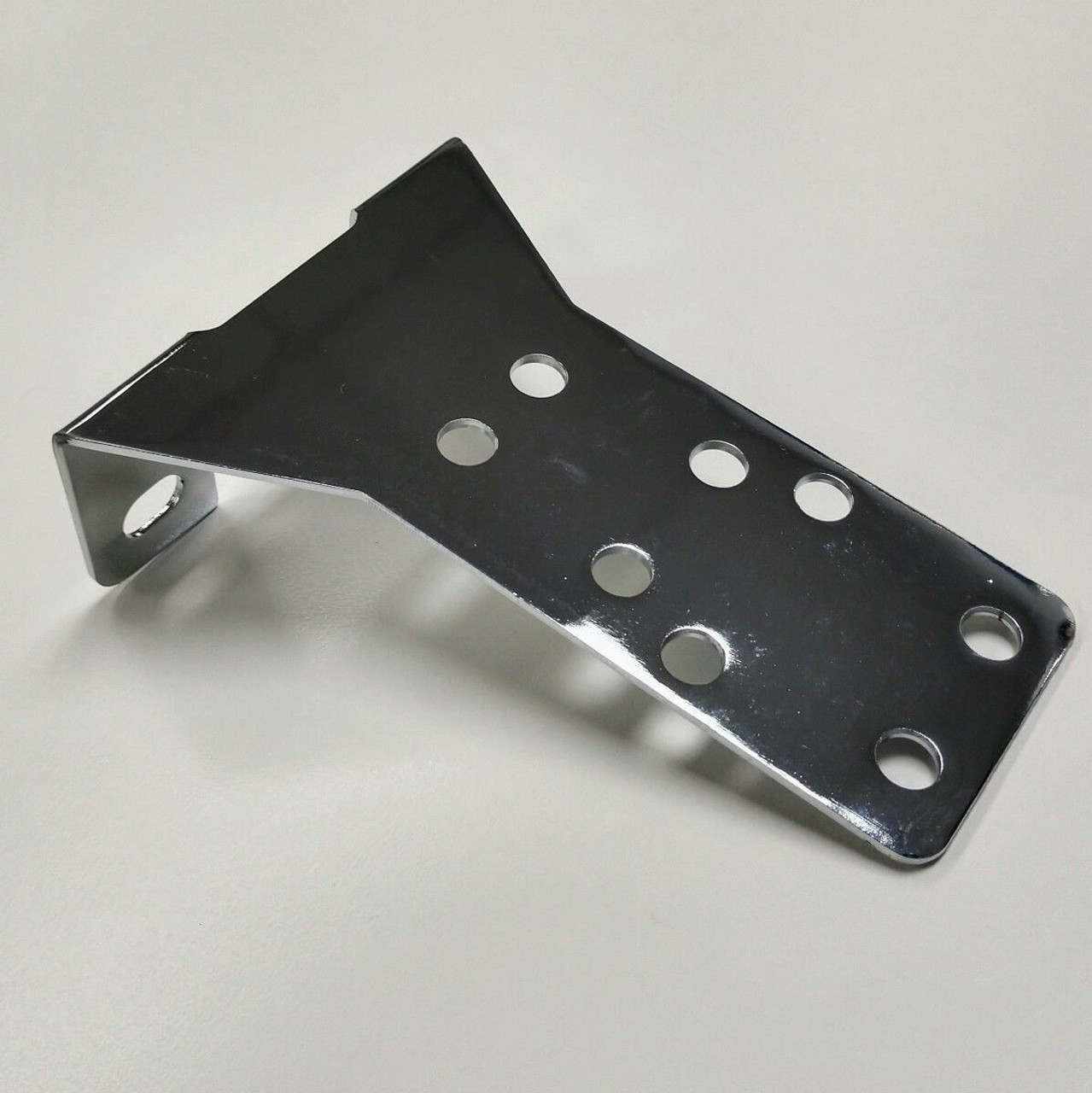 Universal Chrome Proportioning Valve Bottom Mount Bracket, Fits Chevy/Ford/GM Hot Rods