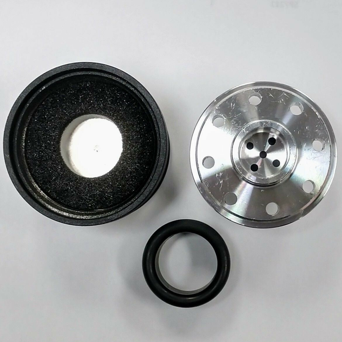 Tall Black Ball Milled Aluminum Valve Cover Breather Kit, Fits SBC Chevy Hot Rat Street Rod