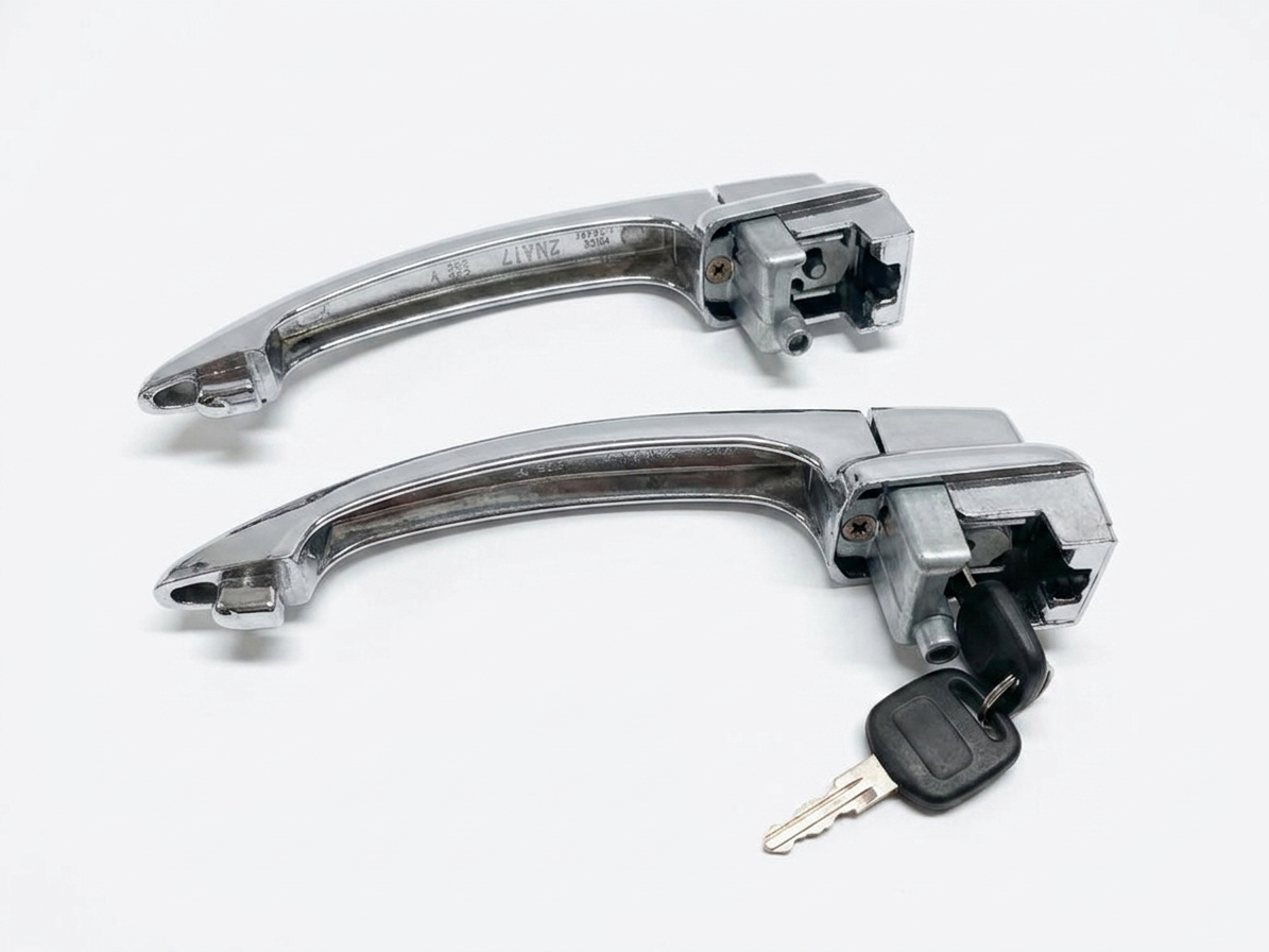Locking Door Handles, Keyed Alike, Pair, Fits VW Volkswagen Beetle 60-63 113898205C