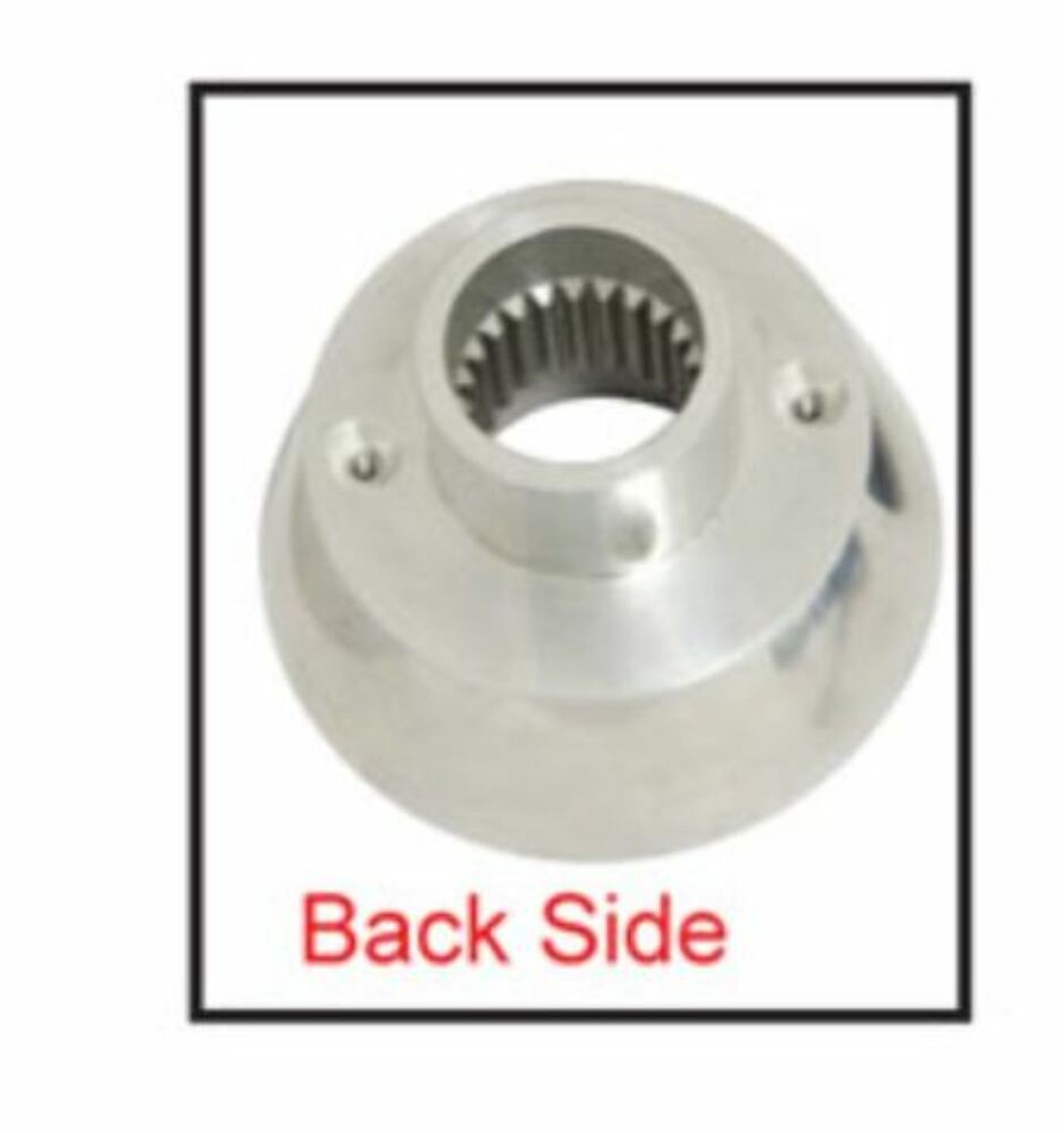 Steering Wheel Kit w/ Boss 3-Bolt 24 Spline Mount Kit, "Banjo" Style, Ivory Vintage, Fits Type 1 & Ghia 49-59