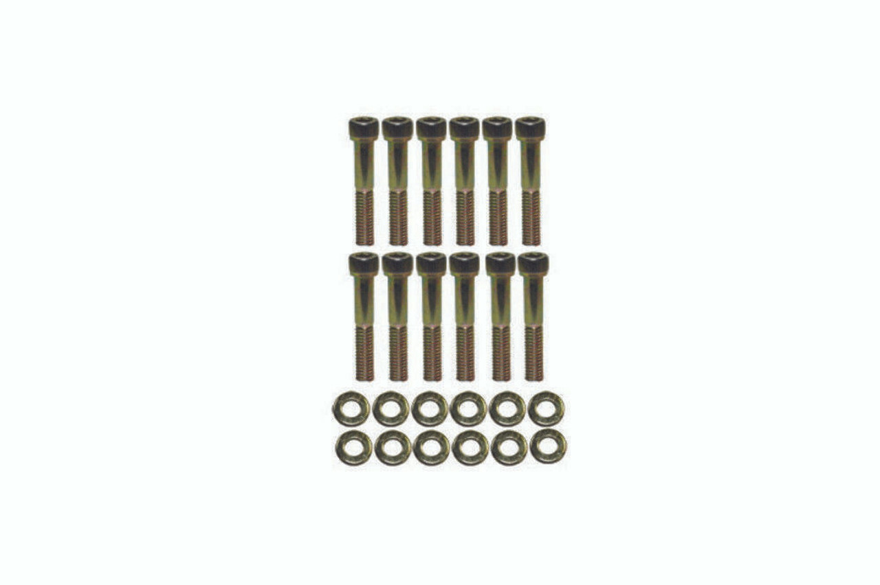 Zinc SB Ford Intake SOC Head 12pc Bolt Kit SBF V8 289-351W