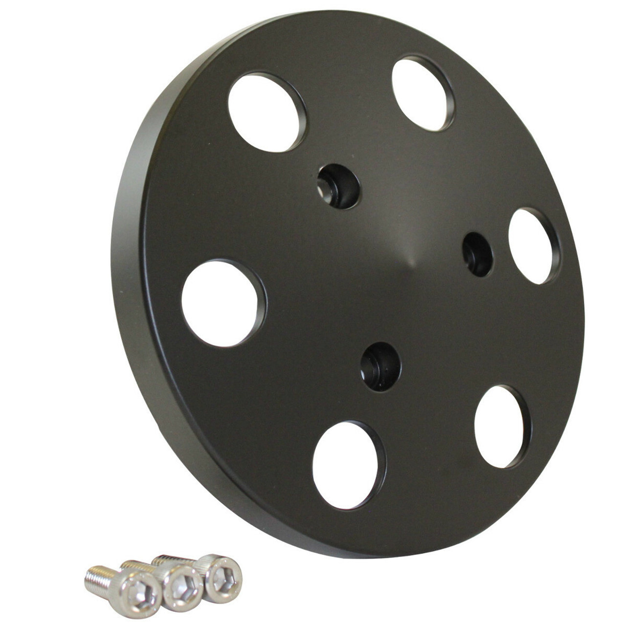 Black Aluminum Sanden 508 Style A/C Air Compressor Clutch Cover Faceplate