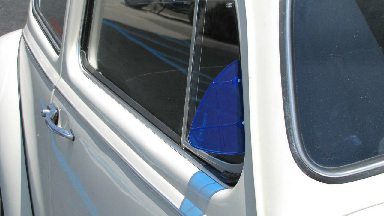 Polished Stainless Steel Vent Wing Window Air Deflector Breeze Breezies Pair