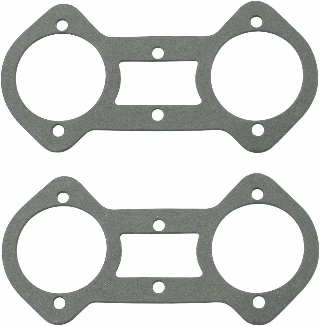 EMPI 3220 Air Filter Base Gaskets with Velocity Stack Spacers, Pair for Weber 48 IDA Carbs