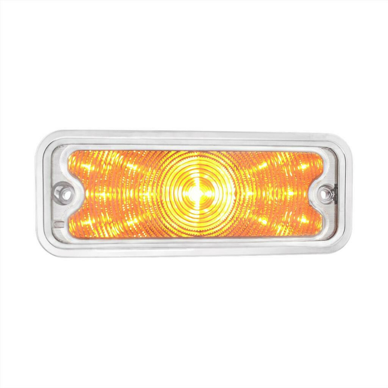 Front Parking Light w/ Housing, Clear Lens/Amber LED, Right/Passenger Side, For 1973-1980 Chevy & GMC Truck