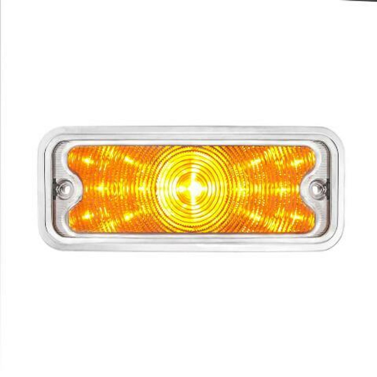 Front Parking Light w/ Housing, Pair, Clear/Amber LED, For Chevy/GMC Truck 73-80