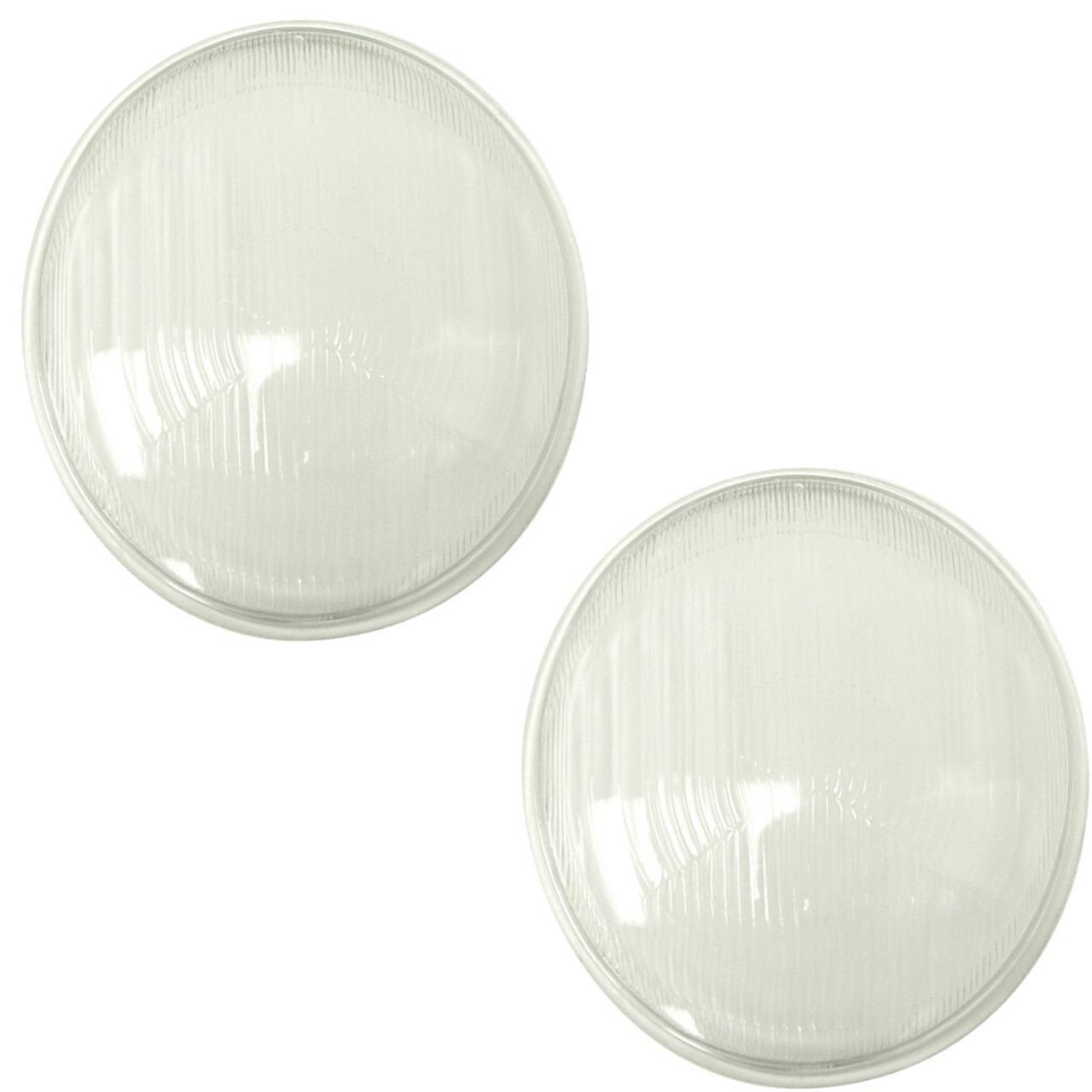 Early Head Light Cibie Style Glass Lenses, Pair - Compatible with VW T-1 Bug 1946-1966  & T-2 Bus 1950-1967