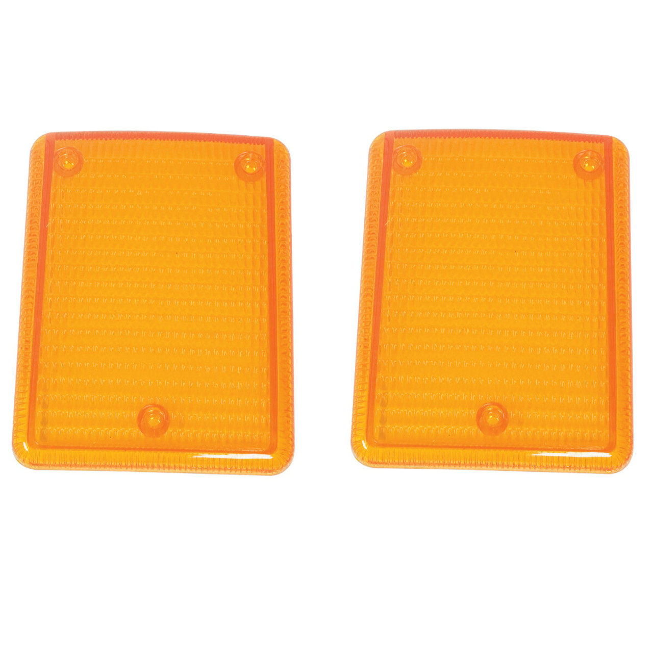 Turn Signal Amber Lenses, Pair - Compatible with VW Type-2 Bus 1973-1979