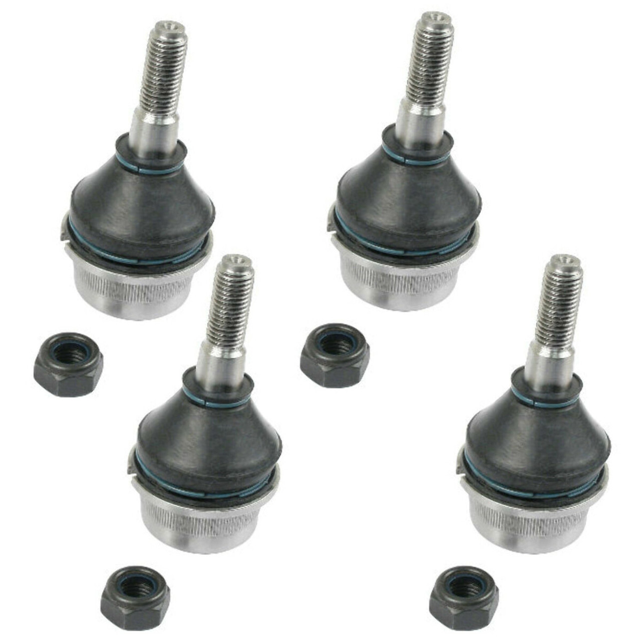 4-Piece Ball Joint Kit for Front Suspension Compatible with VW Beetle/Ghia 66-77