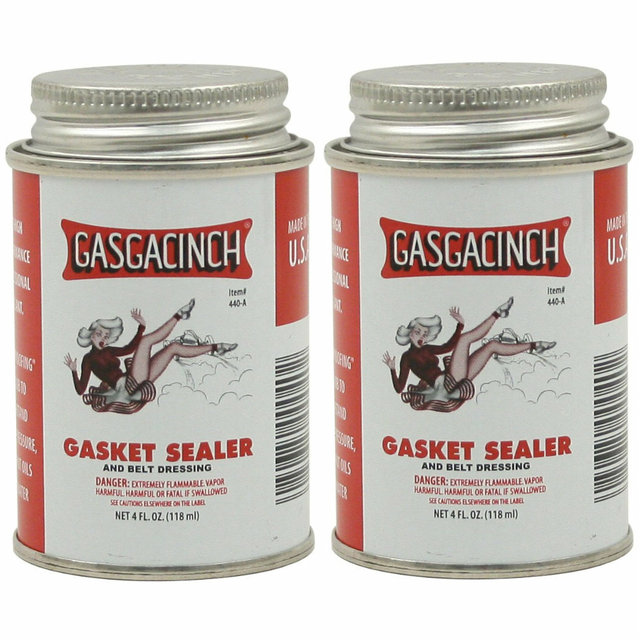 Gasgacinch Engine Sealant 440-A; Gasgacinch 4 oz Brush-on (2 Pack)