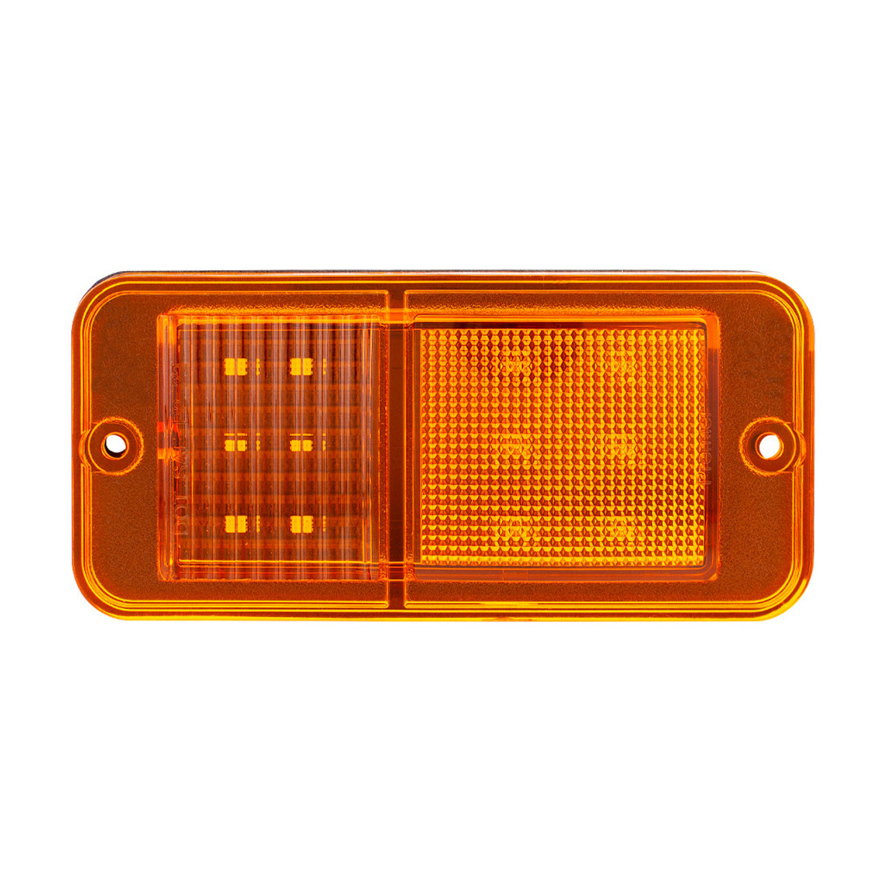 12 LED Standard Style Side Markers 4pc Kit for 1968-1972 Chevrolet & GMC Truck - Amber & Red