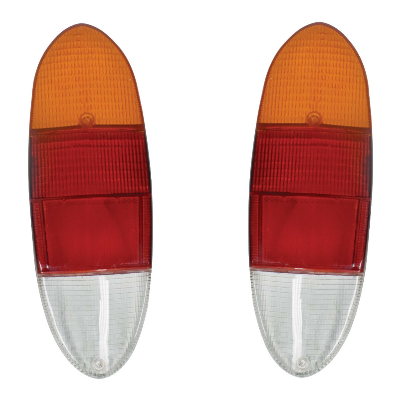 Tail Light Lenses, Pair, Compatible with VW Type 3 70-73, Ghia 72-74