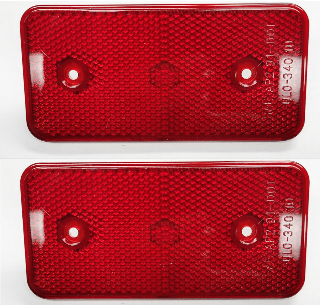 Red Rear Side Marker Lenses, Pair – Fits Volkswagen Vanagon (321 945 361A)