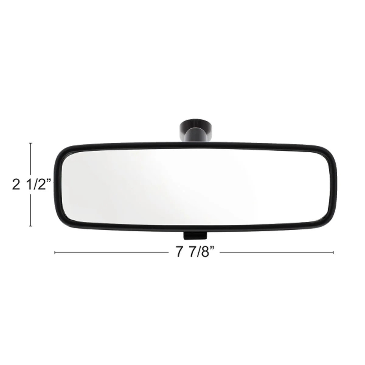 Universal Black Day/Night Interior Rearview Mirror Assembly - Glue-On Mount