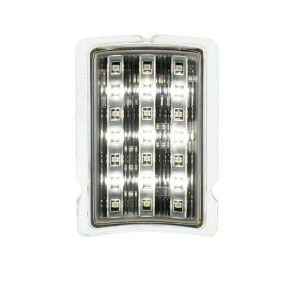 Amber/White LED Auxiliary Light Pair, Compatible with Ford 1940 Car – Clear Lens, 21‑LED