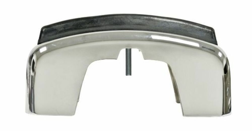 Chrome Bumper Guard Set (Pair) — Fits VW Beetle & Super Beetle 1968–1973 — For Impact‑Strip Bumpers
