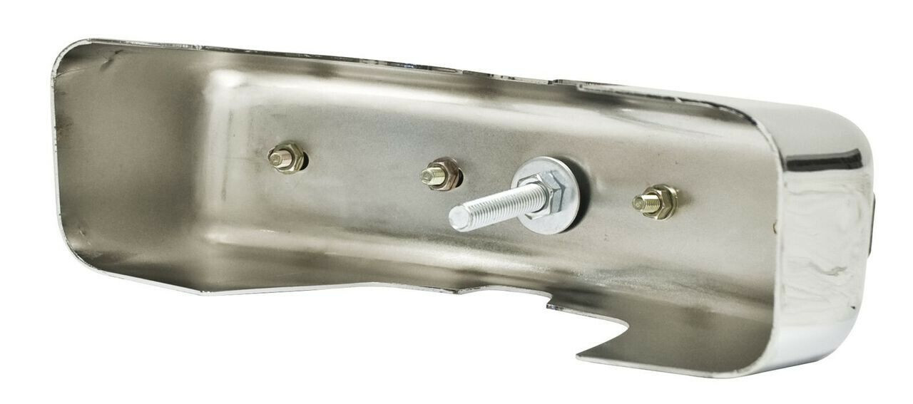 Chrome Bumper Guard Set (Pair) — Fits VW Beetle & Super Beetle 1968–1973 — For Impact‑Strip Bumpers