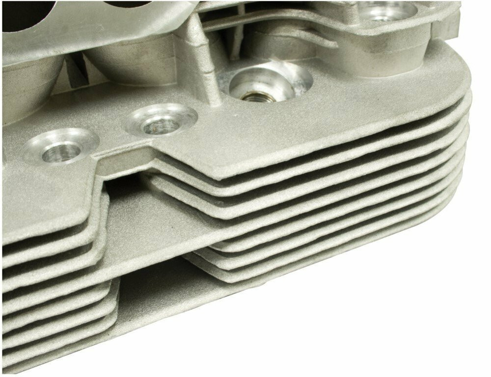 Complete Dual‑Port Cylinder Head Pair – 85.5mm Bore – 35.5/32mm Valves for VW Air-Cooled Engines