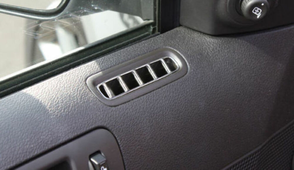 Pirate Mfg MU0051SC Chrome Billet Door Vent Bezels, Pair, Fits Ford Mustang 2010-2014