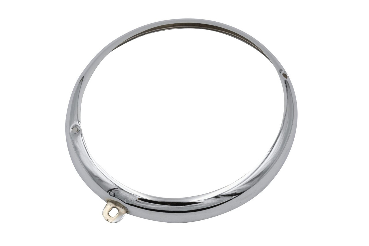 Headlight Rims, Pair with Screws At 2&7 O-Clock for VW Early Type 1 & 2