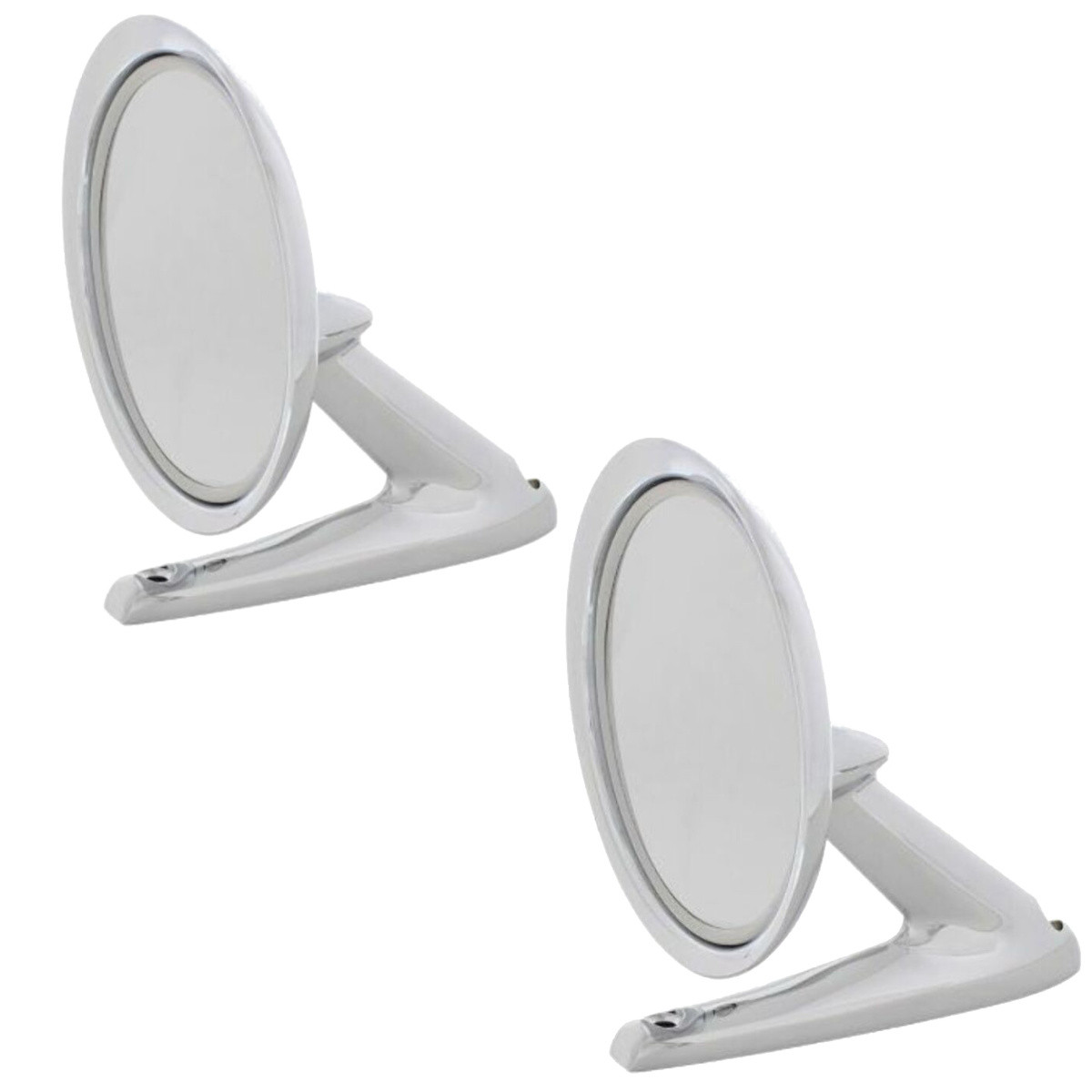 1964–1966 Ford Mustang Exterior Chrome Mirror Pair – Left & Right – Die‑Cast, Chrome Finish