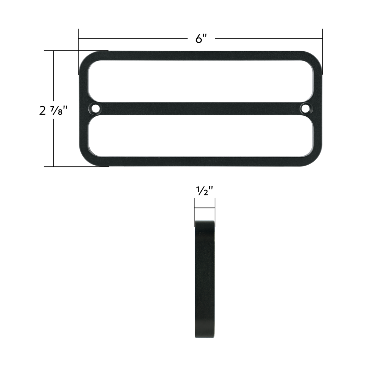 Billet Deluxe Side Marker Bezels Black Anodized for 1968-1972 Chevy GMC Truck