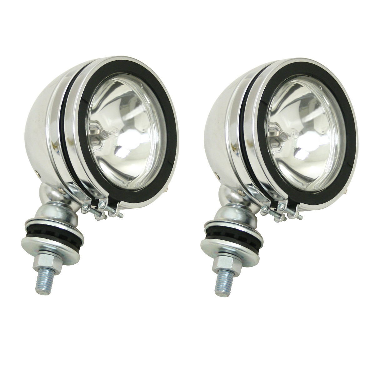Pair of Chrome Off‑Road Lights – 5" 100W – Fits VW Bug, Dune Buggy & Sand Rail