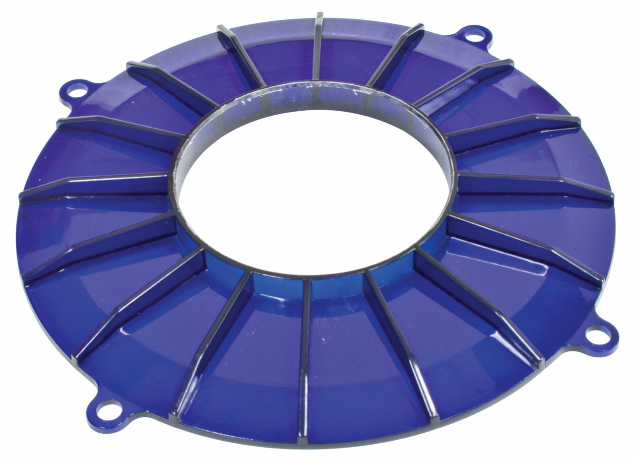 EMPI 8849 Blue Finned Alternator Backing Plate – Stylish Cooling for VW Air-Cooled Engines