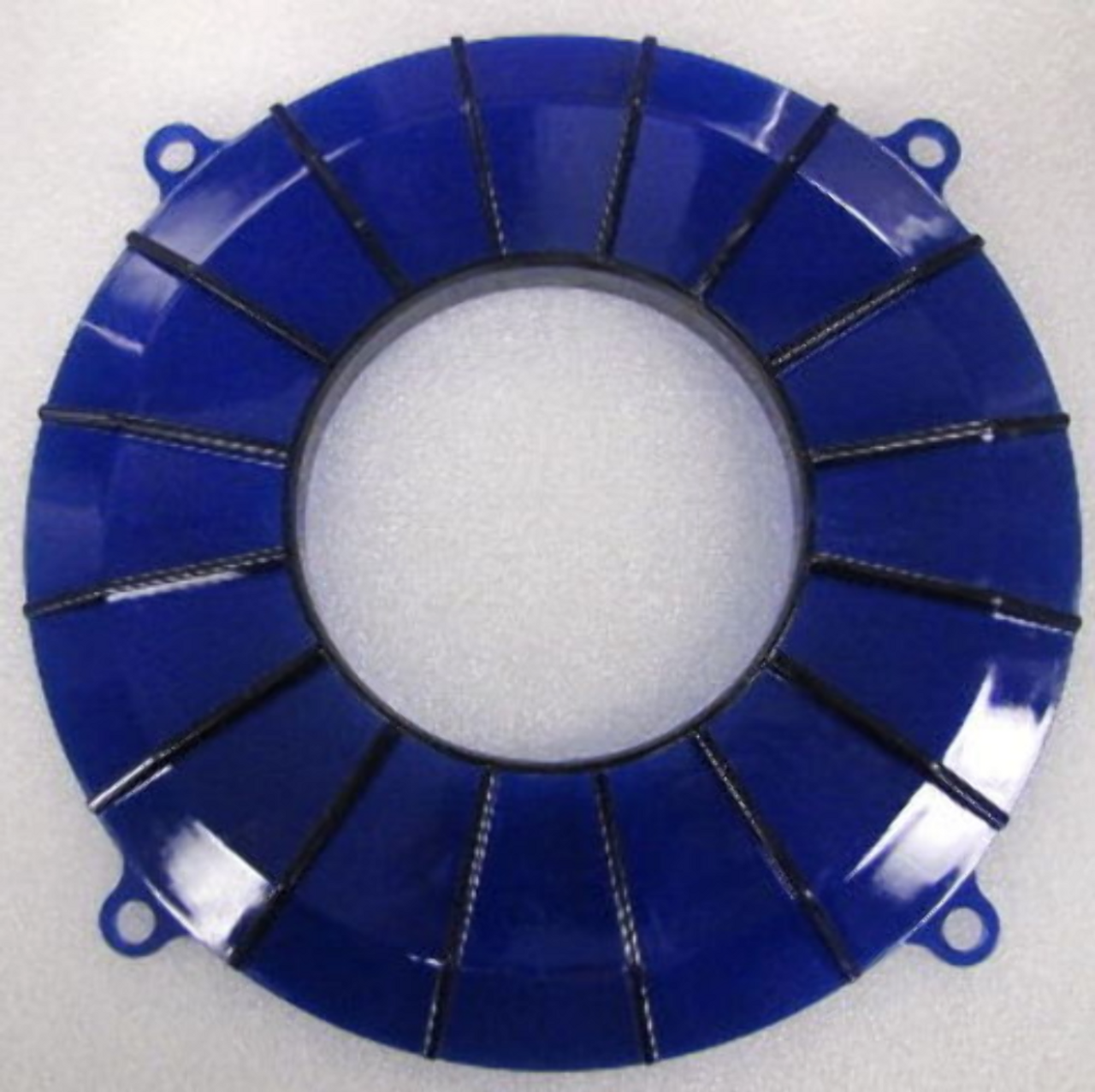 EMPI 8849 Blue Finned Alternator Backing Plate – Stylish Cooling for VW Air-Cooled Engines