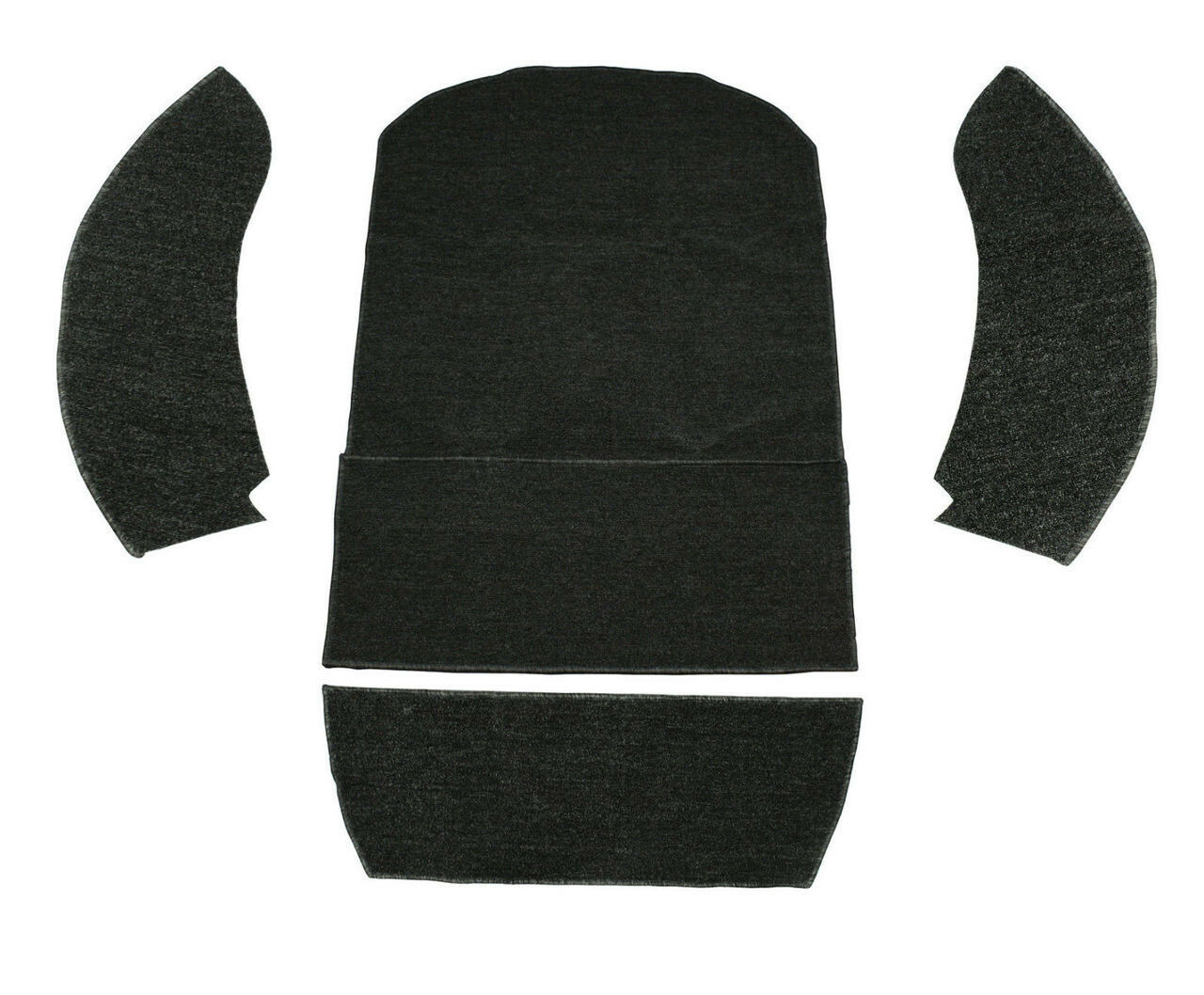 EMPI Rear Well Carpet 4pc Kit for VW Super Beetle Convertible 1973-1979 - 3998