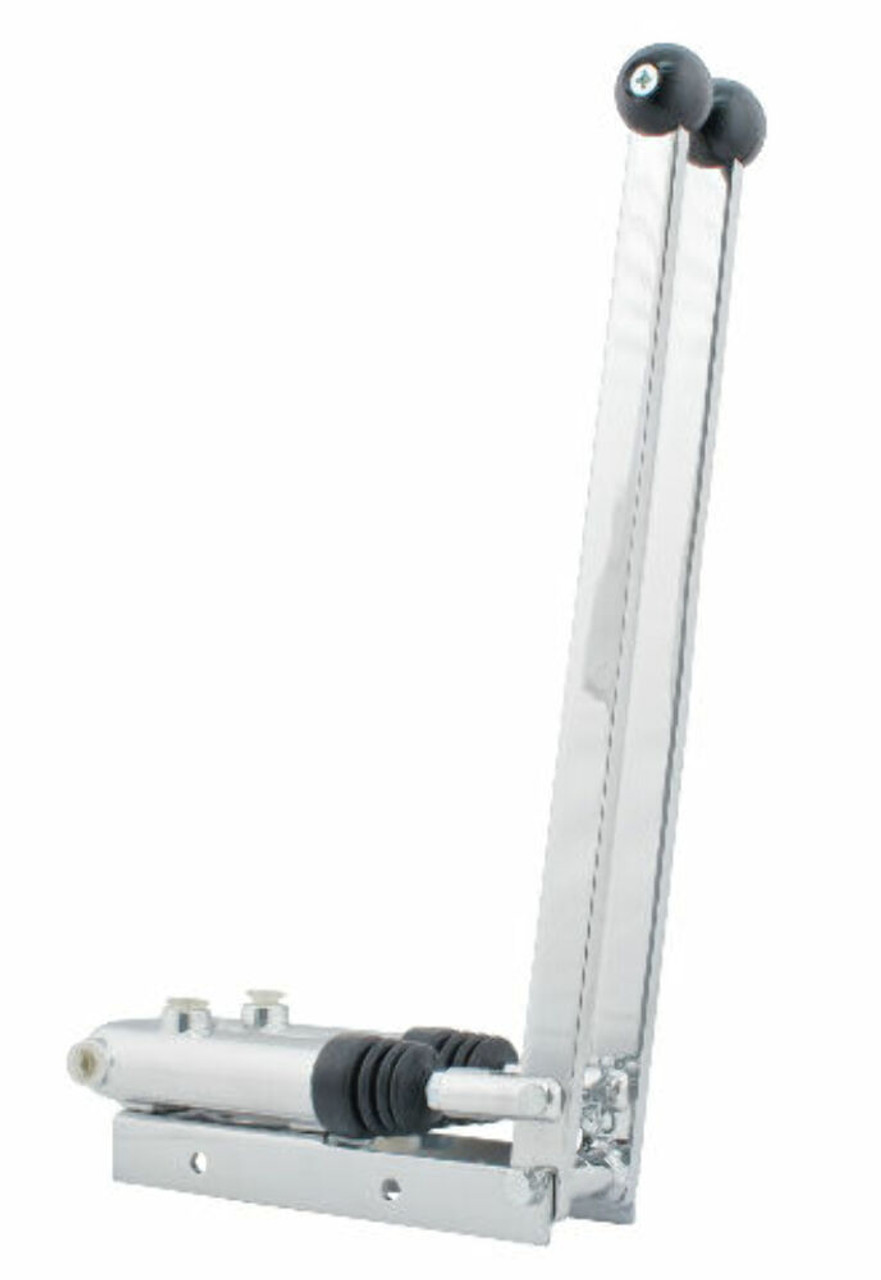 Chrome Dual Handle Angled Turning Brake - 3/4" Bore, Off-Road Sand Rail & Buggy