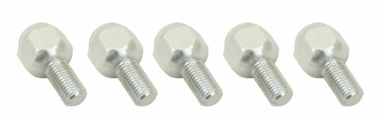 Lug Nuts, Chrome, Ball Seat, M12X1.5, 15 mm Long, Set Of 5 , Fits VW Bug Beetle, EMPI 9564