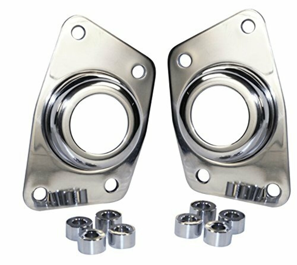 EMPI 17-2697 Stainless Steel IRS Torsion End Plate Caps - Pair VW dune Buggy Bug Baja Ghia
