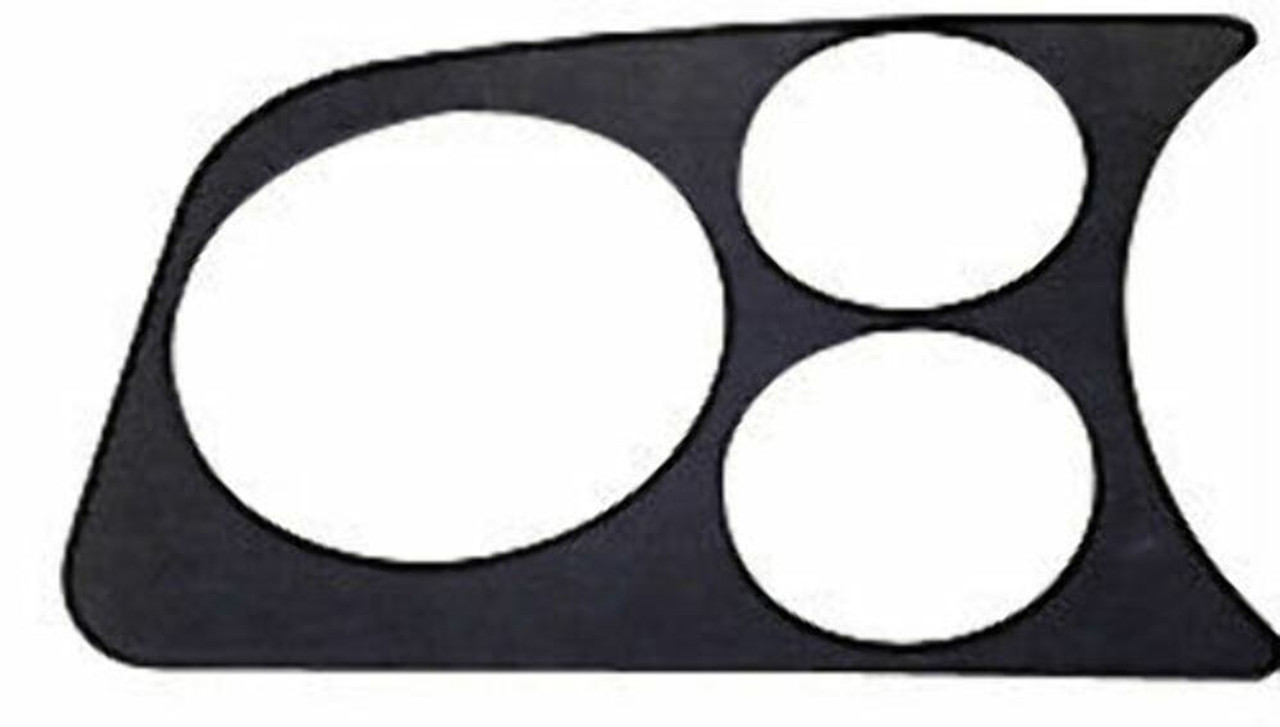 Dash Panel, 3 Gauge Hole 2-1/16, 3-1/8, Black, Fits VW Bug Baja Beetle Type-1, EMPI 14-1003