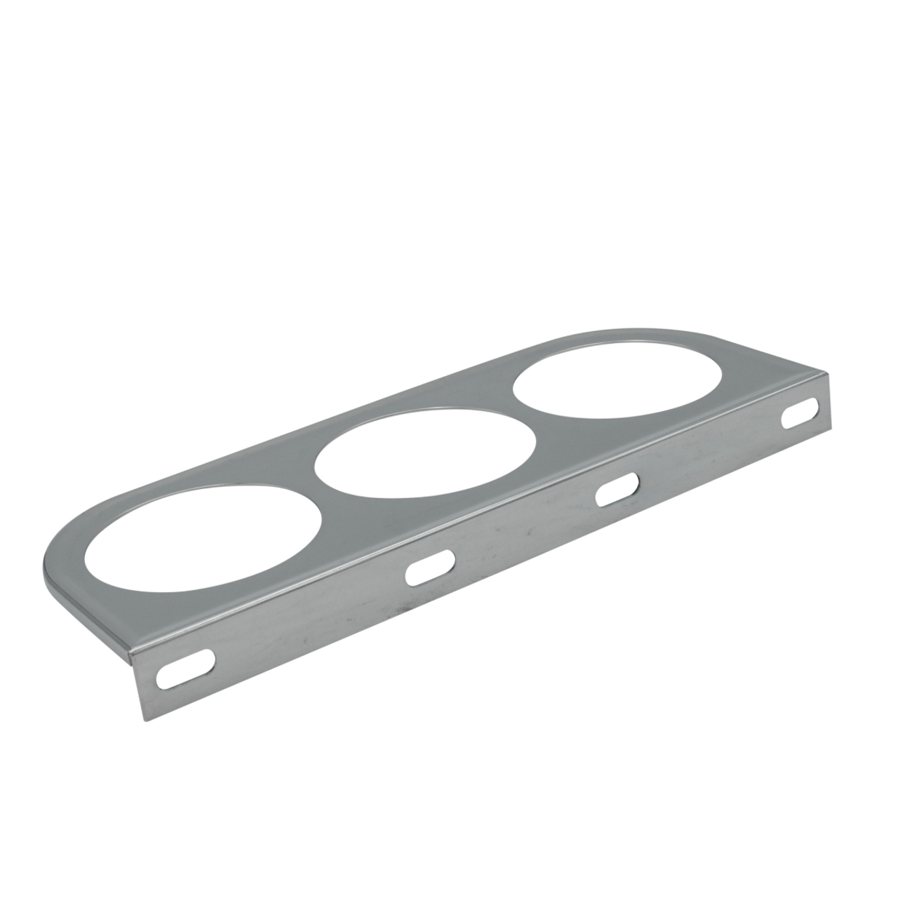 EMPI 14-1013 Chrome Dash Panel, 3 Gauge Hole 2-1/16 for Dune Buggy, Hot Rat Rod