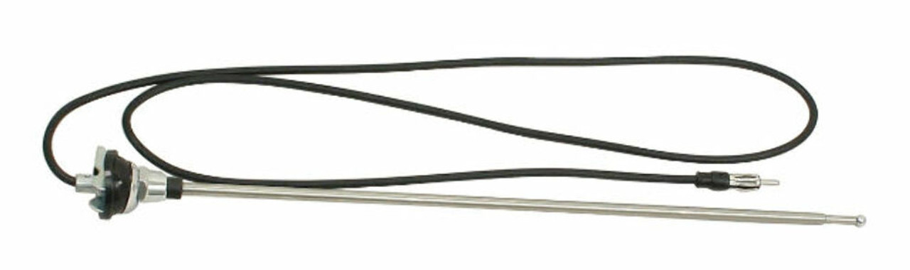 Antenna, Stock Replacement, Base Mount 48" Cable, Fits VW Ghia 1967-79 ALL YEARS, EMPI 58-3503