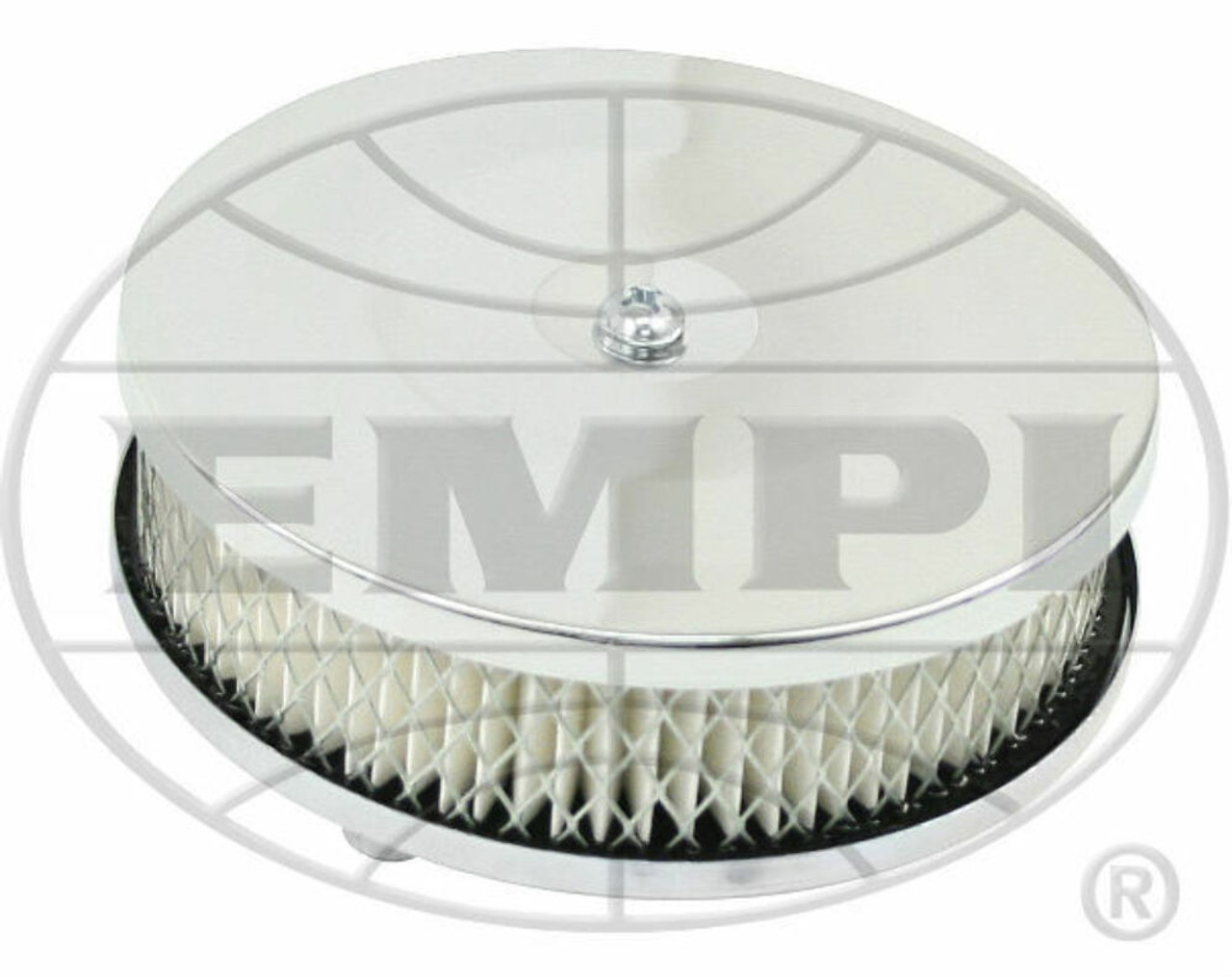 EMPI 6-3/8" Round Air Cleaner Stock Carb, 2-1/4 " Tall Paper Element #9076