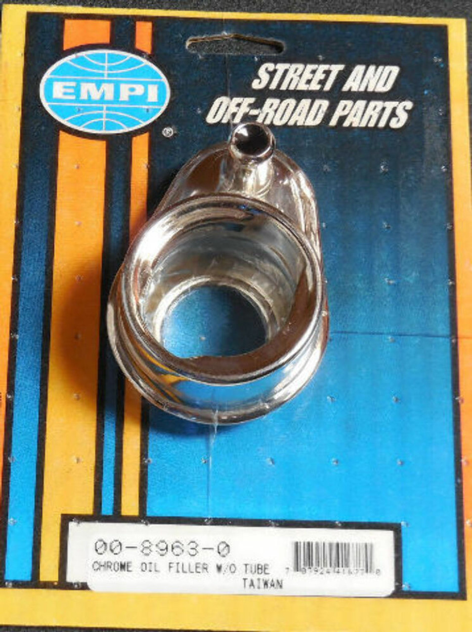 EMPI 8963 Chrome Oil Filler Without Drip Tube for VW Air-Cooled Beetle Dune Buggy, Baja