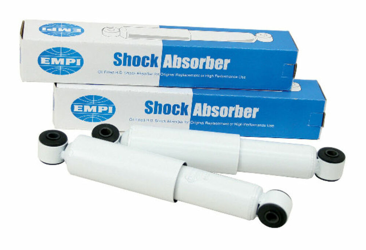 Front Gas Shocks, Ball Joint, Stock Height, Pair – Fits VW Bug, Ghia, Dune Buggy (EMPI 9655)