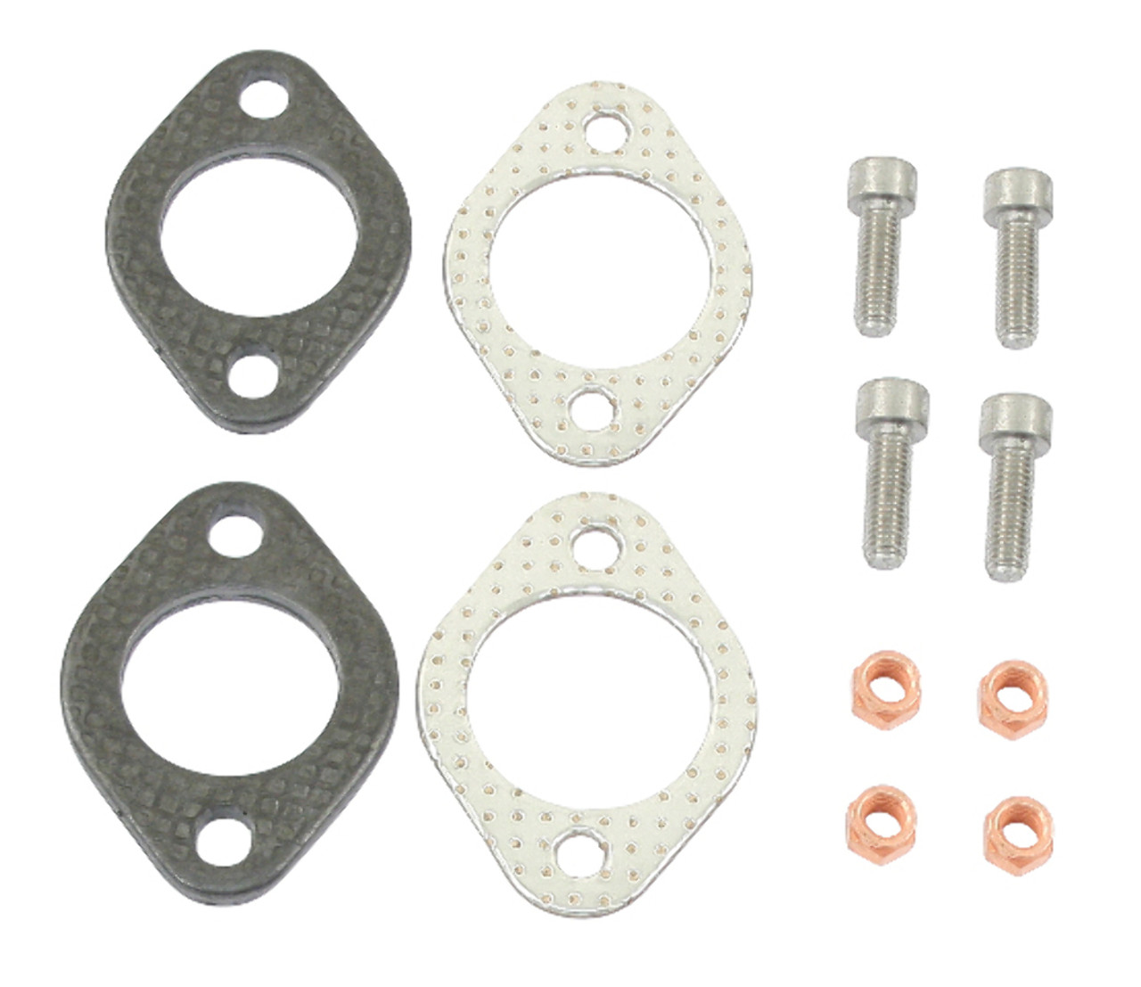 EMPI 3640 Exhaust Heater Box Flange Conversion Kit, J-Tubes/1-3/8" for Dune Buggy