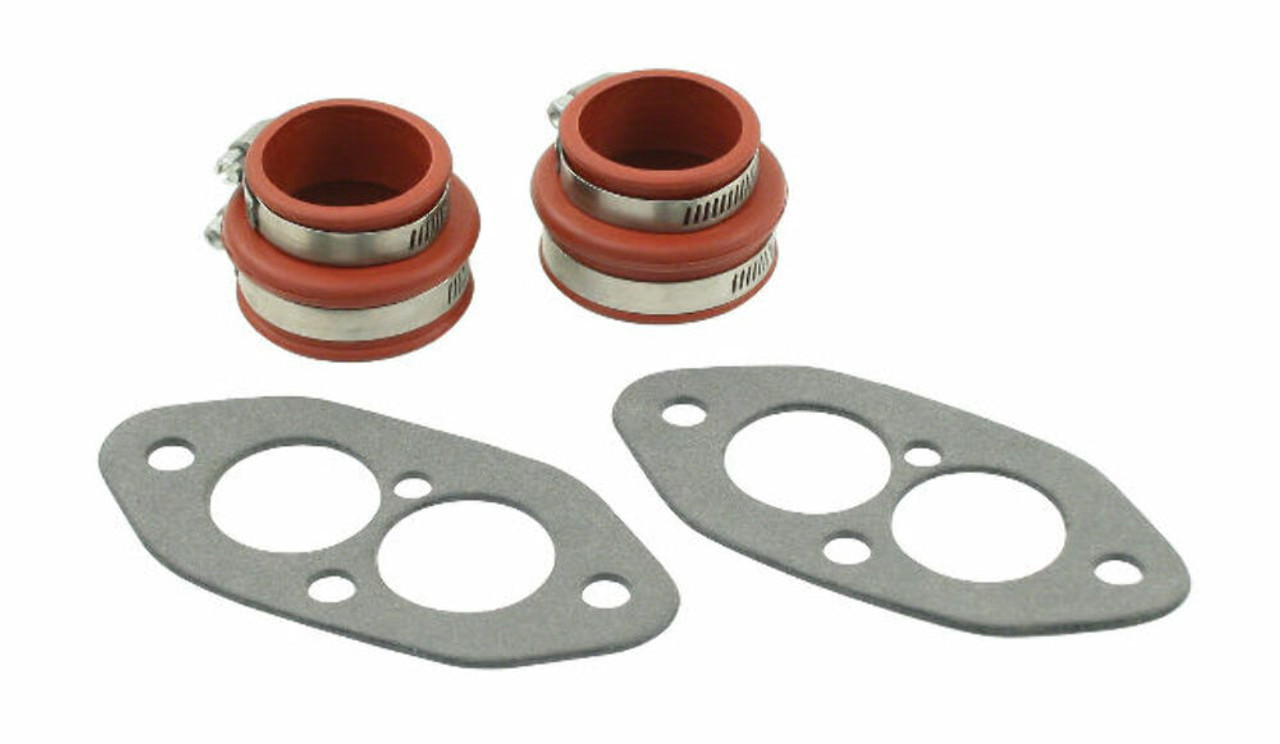 EMPI 00-3230-0 Dual Port Intake Manifold Boot Kit - Red - Compatible with VW Air-Cooled